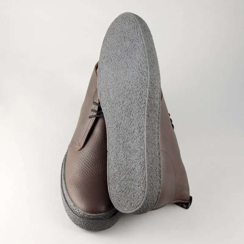Fred Perry Hawley Textured Leather - Dark Chocolate